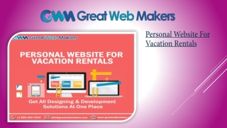 Personal Website For Vacation Rentals