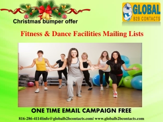 Fitness & Dance Facilities Mailing Lists