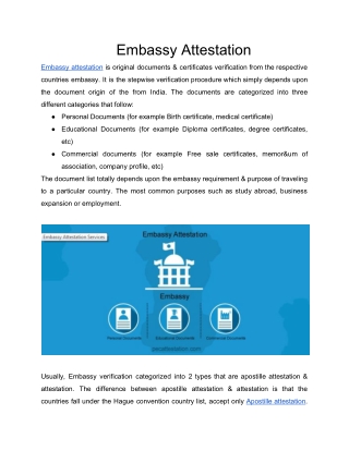 Embassy Attestation