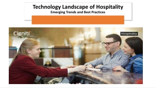 Technology landscape of Hospitality – emerging trends and best practices