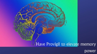 Have Provigil to elevate memory power