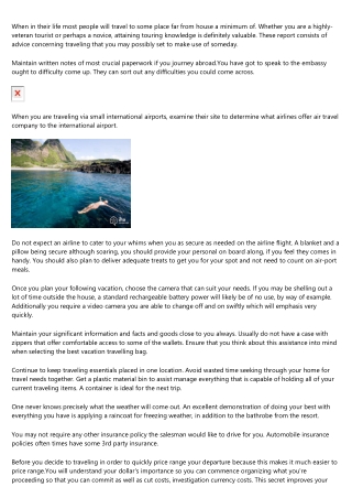 Tips So That The Best Vacation Experience