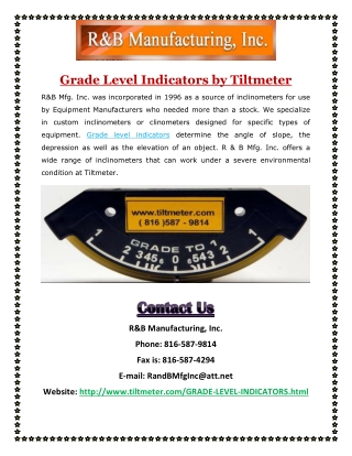 Grade Level Indicators