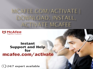 mcafee.com/activate | Download, Install, Activate Mcafee