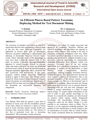 An Efficient Pharse Based Pattern Taxonomy Deploying Method for Text Document Mining