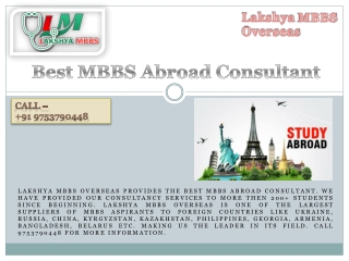 Best MBBS Abroad Consultant