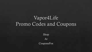 Vapor4Life Coupon and Promo Code