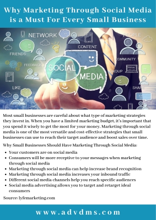 Why Marketing Through Social Media is a Must For Every Small Business