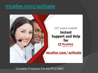 Mcafee.com/activate - Install and Activate McAfee Setup