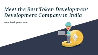 Meet the Best Token Development Development Company