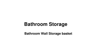 bathroom storage baskets