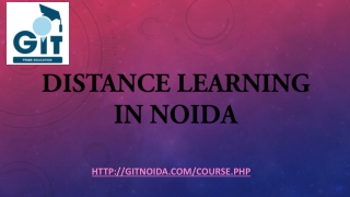 Distance Learning in Noida