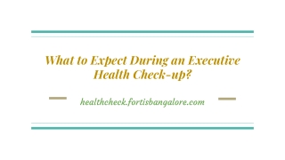 Best Health Checkup in Bangalore