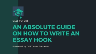 How to write an essay hook