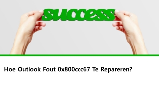 Hoe Outlook Fout 0x800ccc67 Te Repareren?