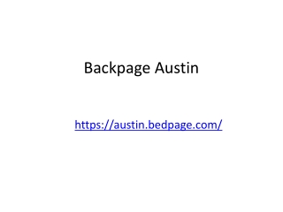 Backpage Austin