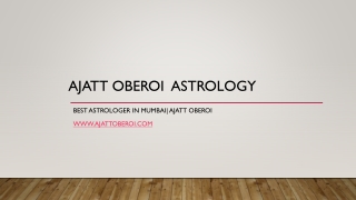 Astrology for Spiritual Growth and Self Improvement by Ajatt Oberoi!