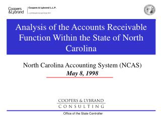 Analysis of the Accounts Receivable Function Within the State of North Carolina