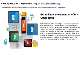 Office.com/setup - Enter product key - Download or Setup Office