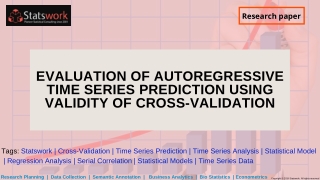 Evaluation of autoregressive time series prediction using validity of cross-validation