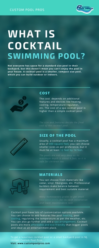 What Is A Cocktail Swimming Pool?  
