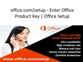 office.com/setup - Enter Office Product Key | Office Setup