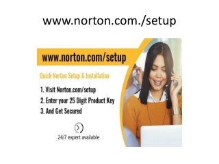 Nortonsetup - Enter Product Key - Download Norton On Your Device