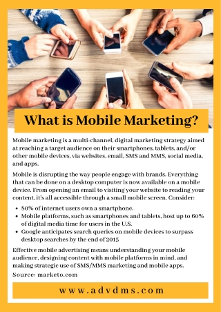 What is Mobile Marketing?