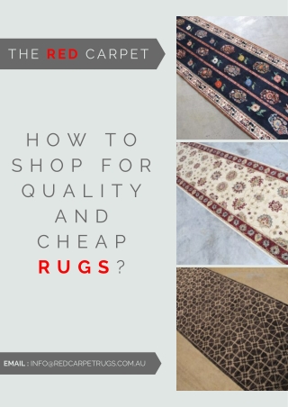 How to Shop for Quality and Cheap Rugs?