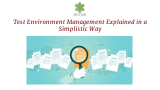Test Environment Management Explained in a Simplistic Way