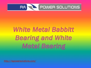 Rebabbitting | White Metal Bearing