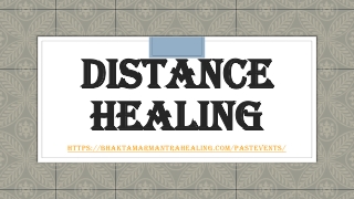 Distance healing