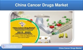 China Cancer Drugs Market – Forecast by Drugs, Cancer & Therapy