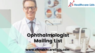 Ophthalmologist Mailing List