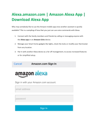 Steps to Download Alexa App for Echo Dot Setup