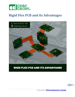 Learn about Rigid flex Printed Circuit Board and its benefits