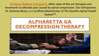 Alpharetta GA Decompression Therapy