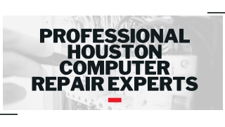 Professional Houston Computer Repair Experts