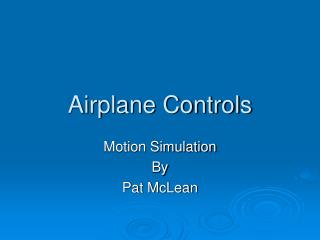 Airplane Controls