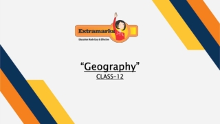 ICSE Class 12 Geography Solved Paper Available on Extramarks Education
