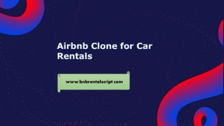 Airbnb clone for Car Rentals
