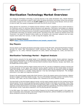 Sterilization Technology Market Research Report – Forecast to 2023