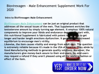 Biovirexagen -  Work For 2020