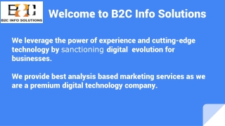 Digital Marketing Company - B2C Info Solutions