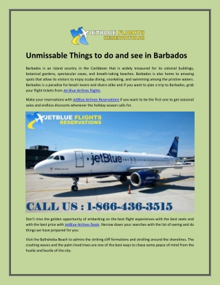 Unmissable Things to do and see in Barbados