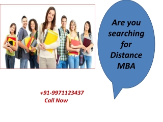 Distance MBA Courses in India |Fee Structure.