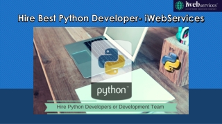 Hire Best Python Developer - iWebServices