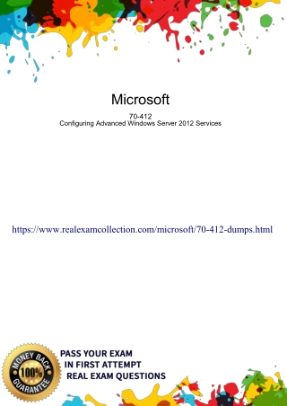 Up-to-dated Microsoft 365 70-412| For the Best Performance