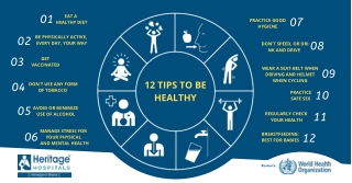 12 Tips to Be Healthy by Heritage Hospitals