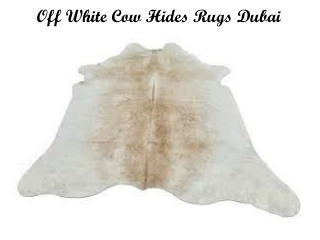 Off White Cow Hides Rugs Dubai